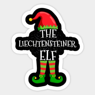 Liechtensteiner Elf Family Matching Christmas Group Funny Gift Sticker